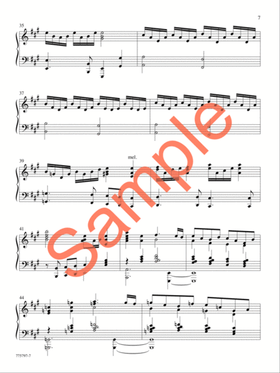 A Journey of Faith Piano Solo scores gallery preview page 7