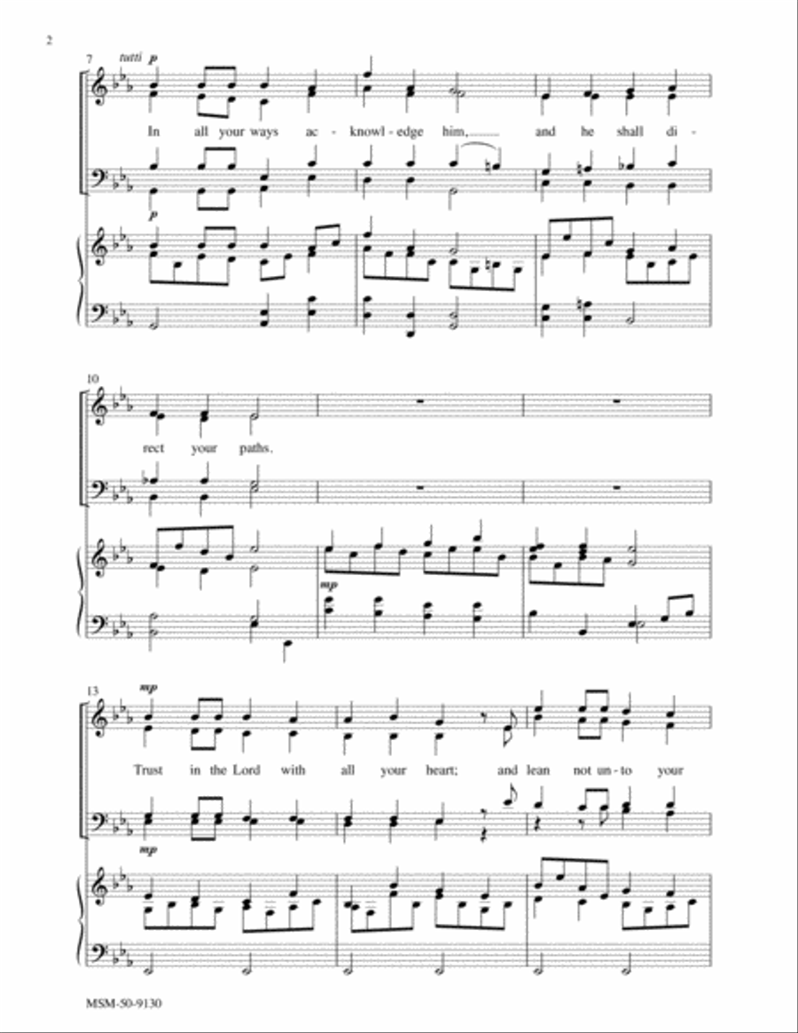 Trust In the Lord 4-Part scores gallery preview page 3