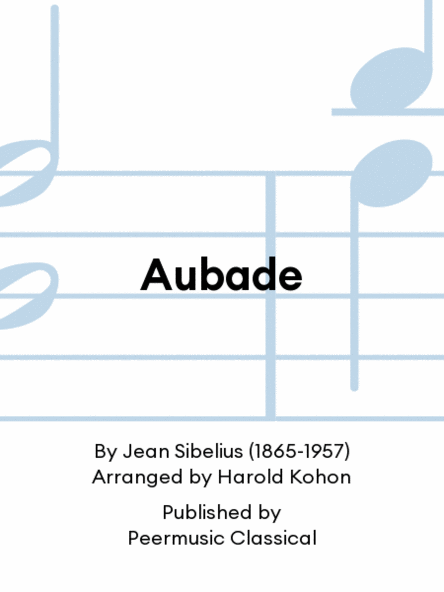 Aubade Aubade Chamber Music scores gallery preview page 1