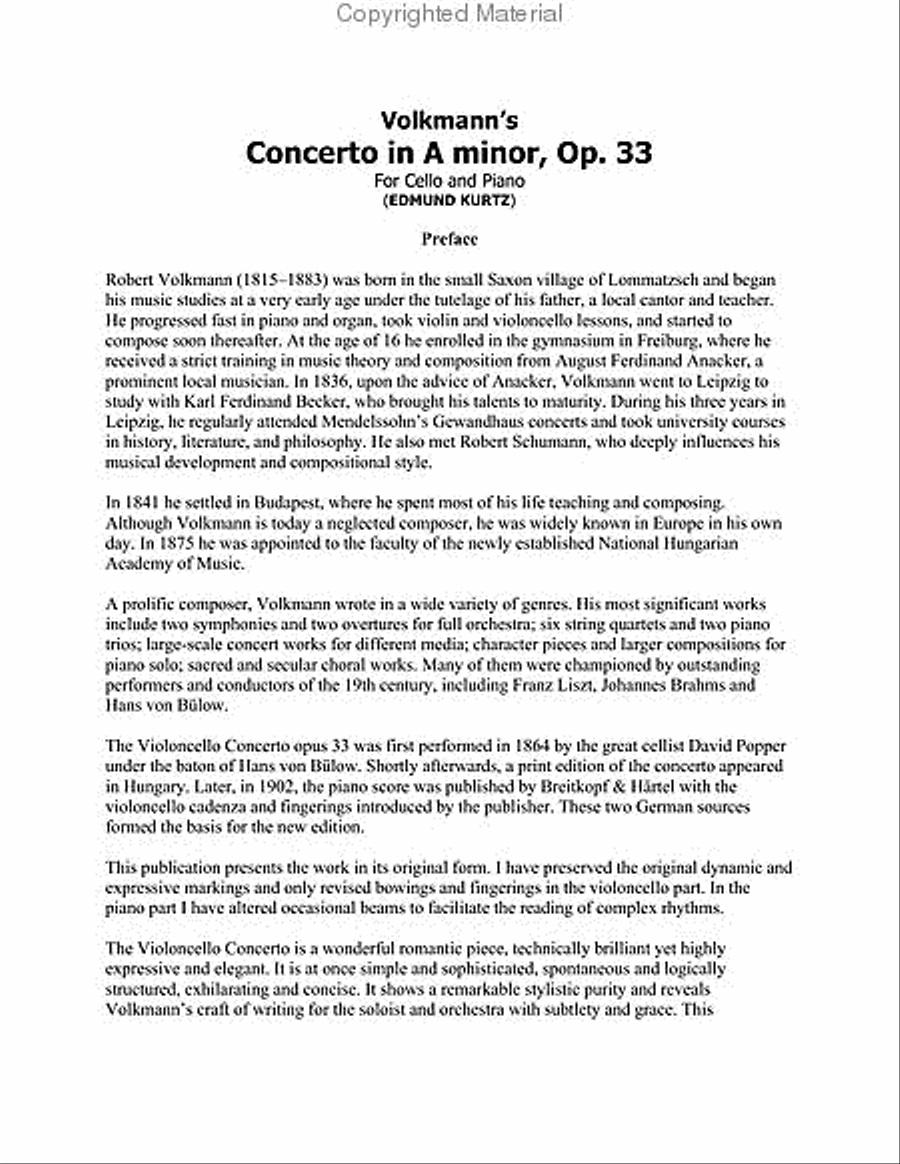 Concerto In A Minor, Opus 33 Piano Accompaniment scores gallery preview page 3