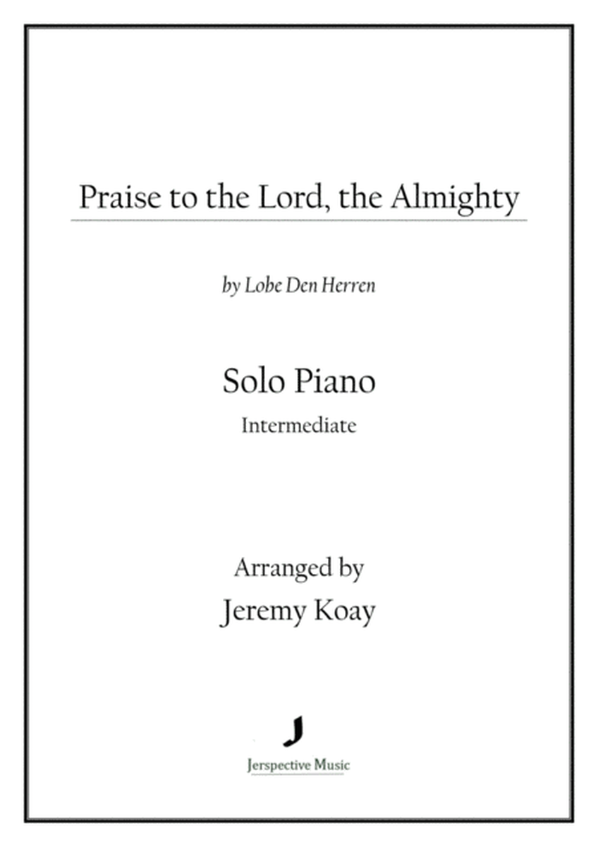 Praise to the Lord, the Almighty (Solo Piano) image number null