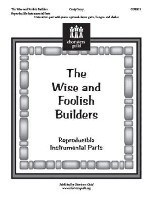 Book cover for The Wise and Foolish Builders - Percussion Parts