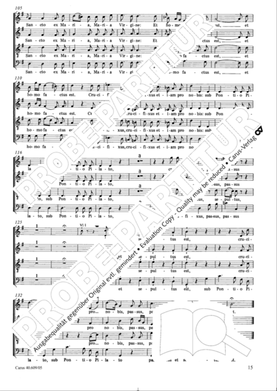 Missa in Angustiis 4-Part scores gallery preview page 16
