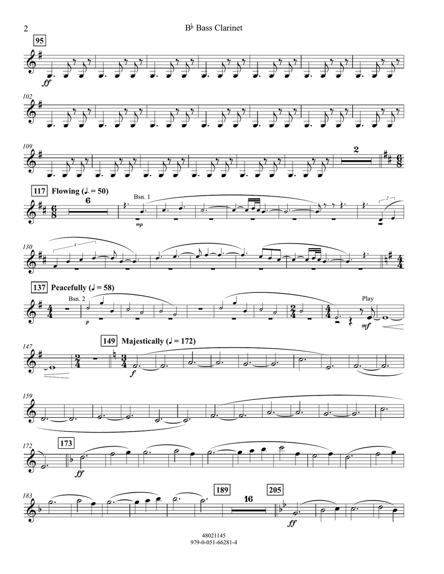Meridian - Bb Bass Clarinet Concert Band scores gallery preview page 2