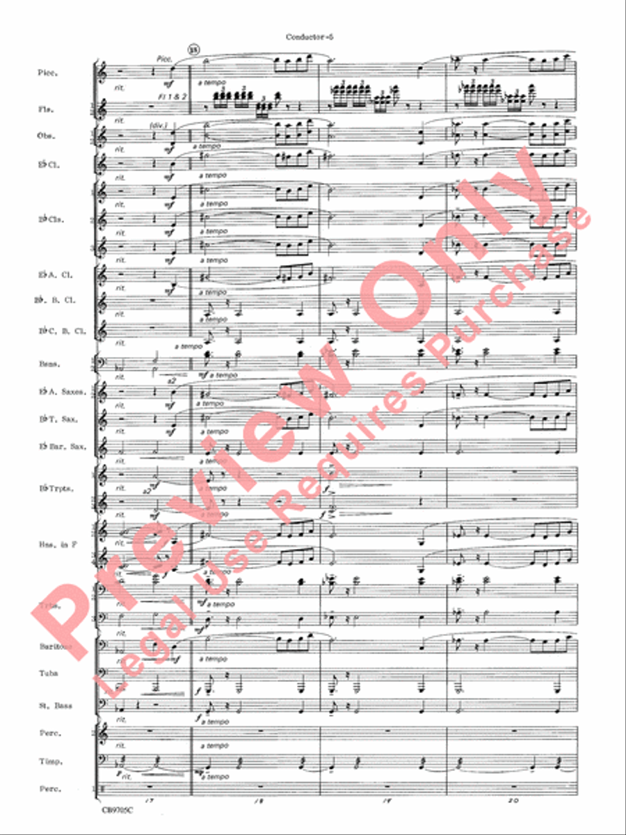 The Empire Strikes Back (Finale) Concert Band scores gallery preview page 8