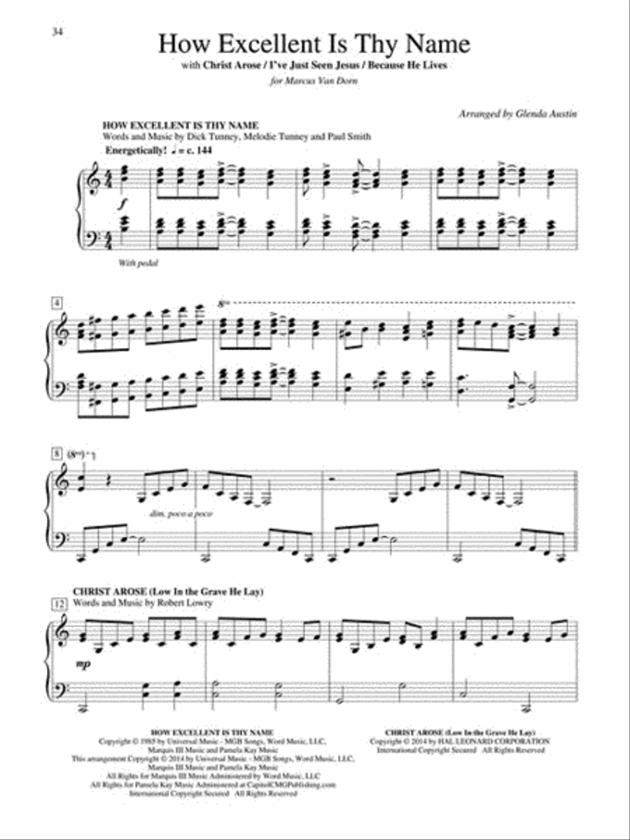 Solos for the Sanctuary – Gospel Piano Solo scores gallery preview page 6