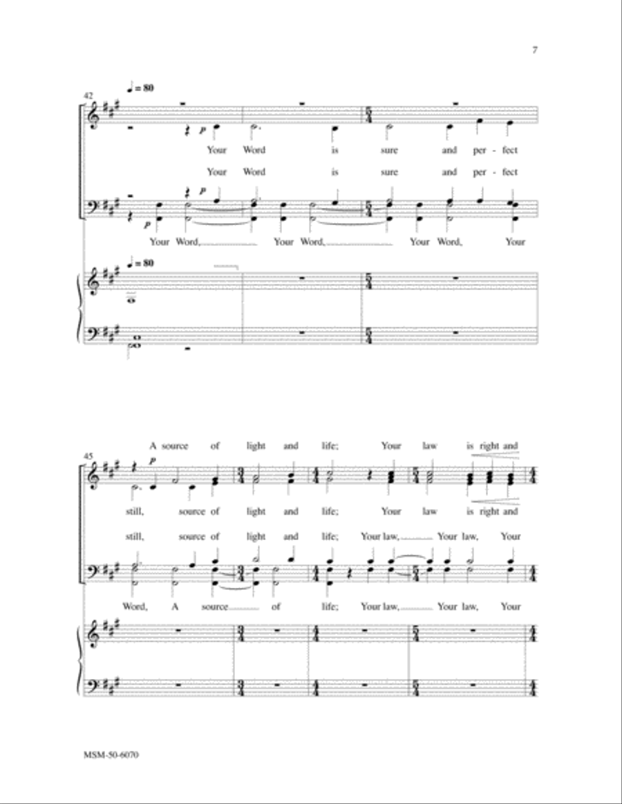 A Hymn to God: Creator SSATBB scores gallery preview page 5
