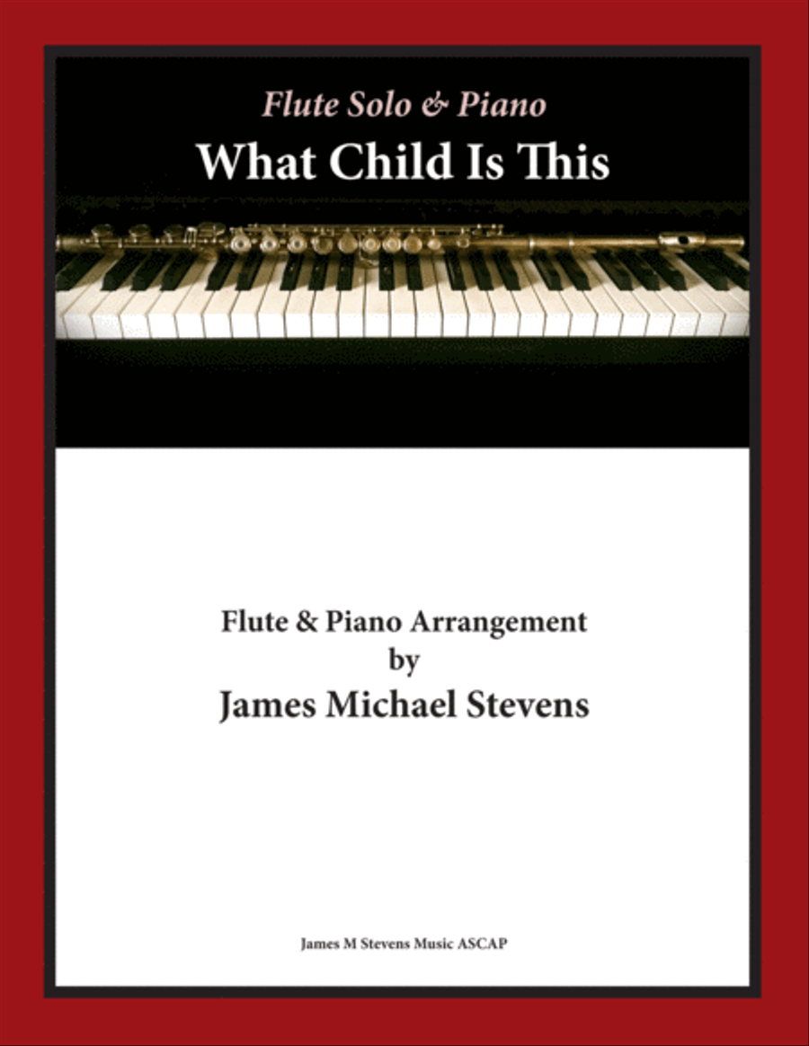 What Child Is This - Christmas Flute & Piano Flute Solo scores gallery preview page 1