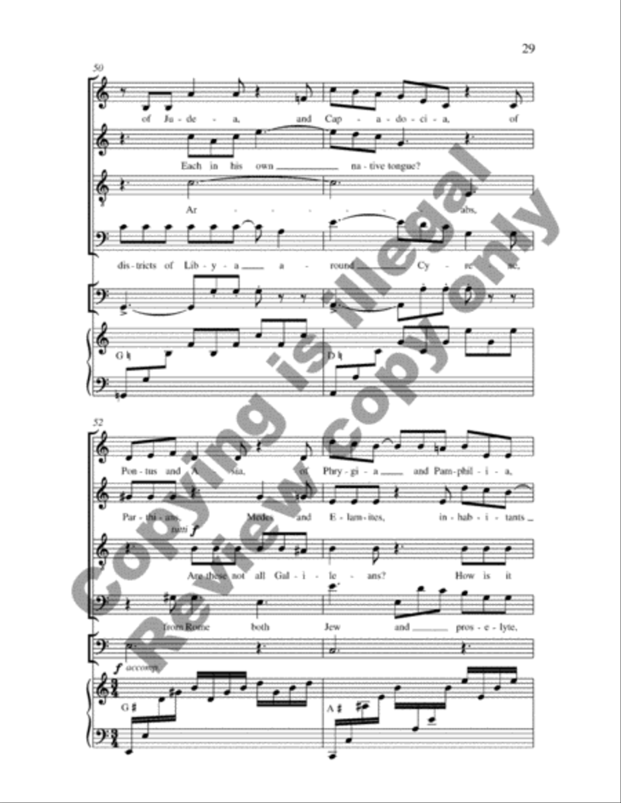 Pentecost Cantata 4-Part scores gallery preview page 14