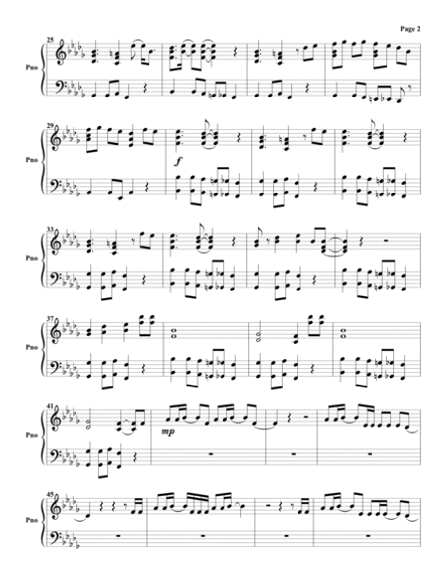 Everybody (backstreet's Back) Piano Solo scores gallery preview page 2