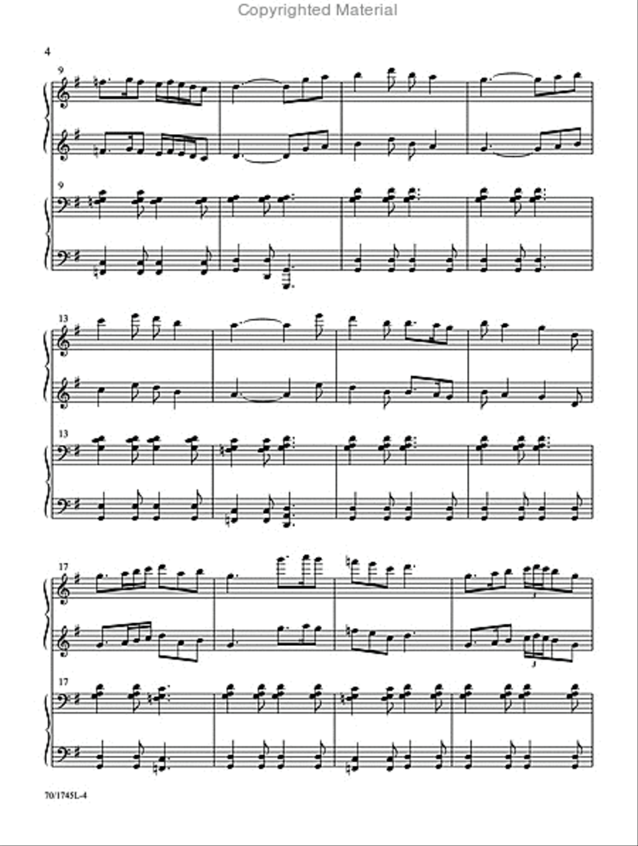 My Father's World Piano Duet scores gallery preview page 3