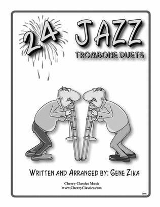 Book cover for 24 Jazz Trombone Duets