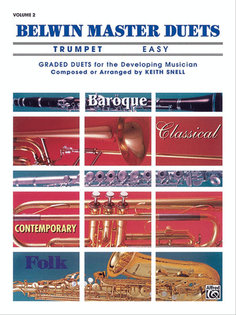 Belwin Master Duets (Trumpet), Volume 2 Trumpet Duet scores gallery preview page 1