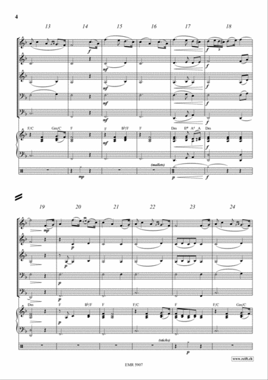 The Last Rose Of Summer Brass Band scores gallery preview page 4
