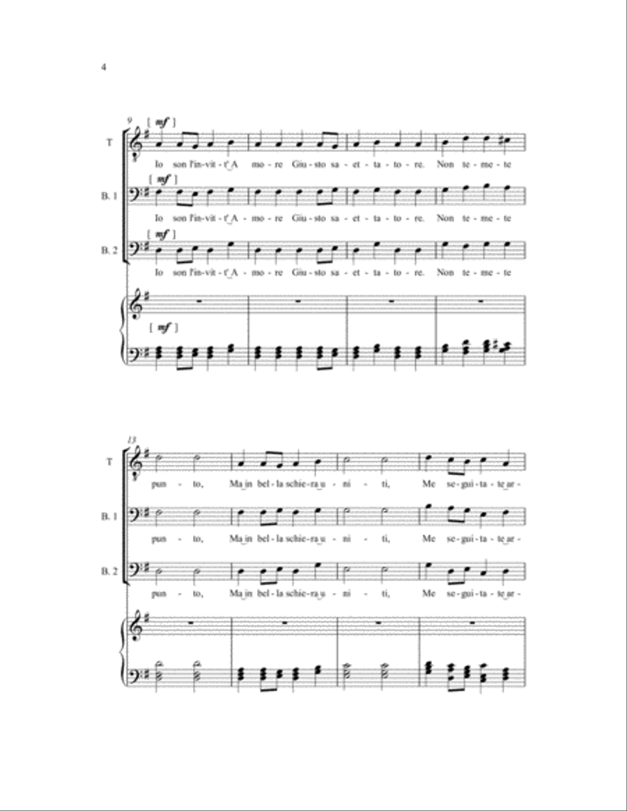 Amor Vittorioso 3-Part scores gallery preview page 3