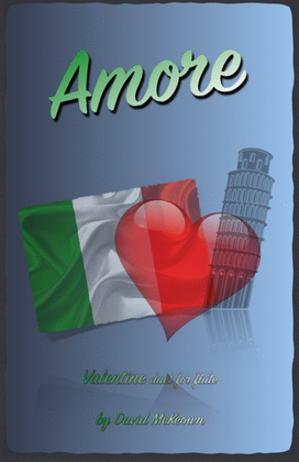 Book cover for Amore, (Italian for Love), Flute Duet