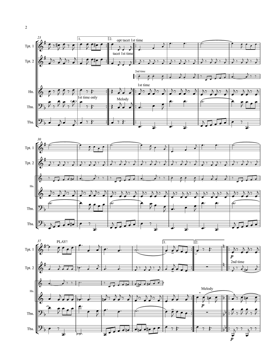 Washington Post March Washington Post March Brass Ensemble scores gallery preview page 3