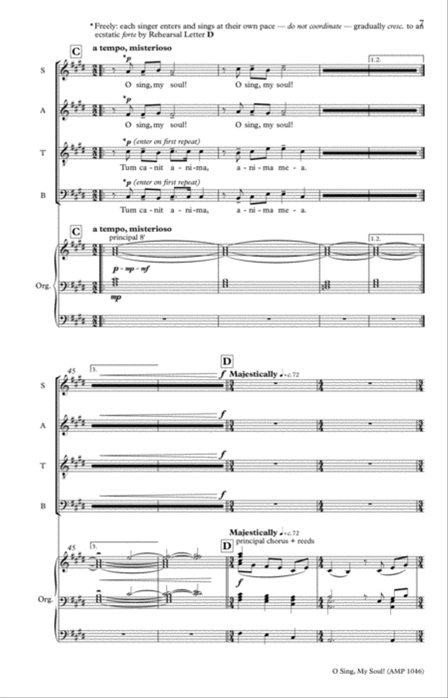 O Sing, My Soul! 4-Part scores gallery preview page 12
