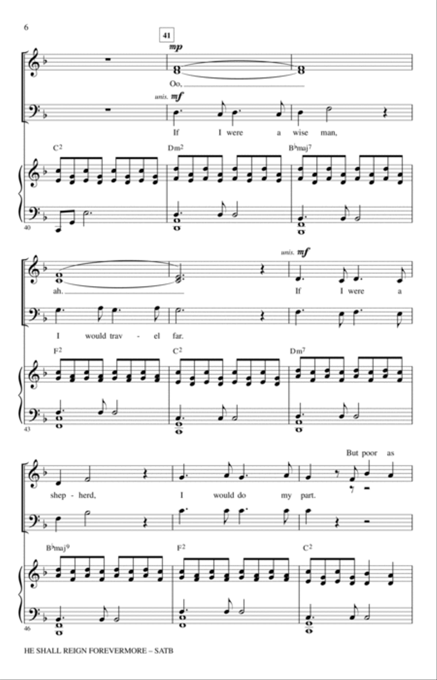 He Shall Reign Forevermore (arr. Heather Sorenson) 4-Part scores gallery preview page 5