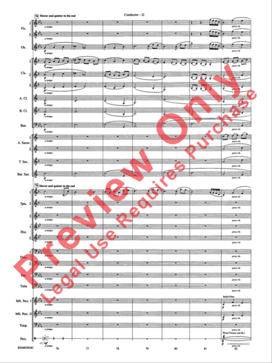Winter Rhapsody - Cs Winter Rhapsody - Cs Concert Band scores gallery preview page 15
