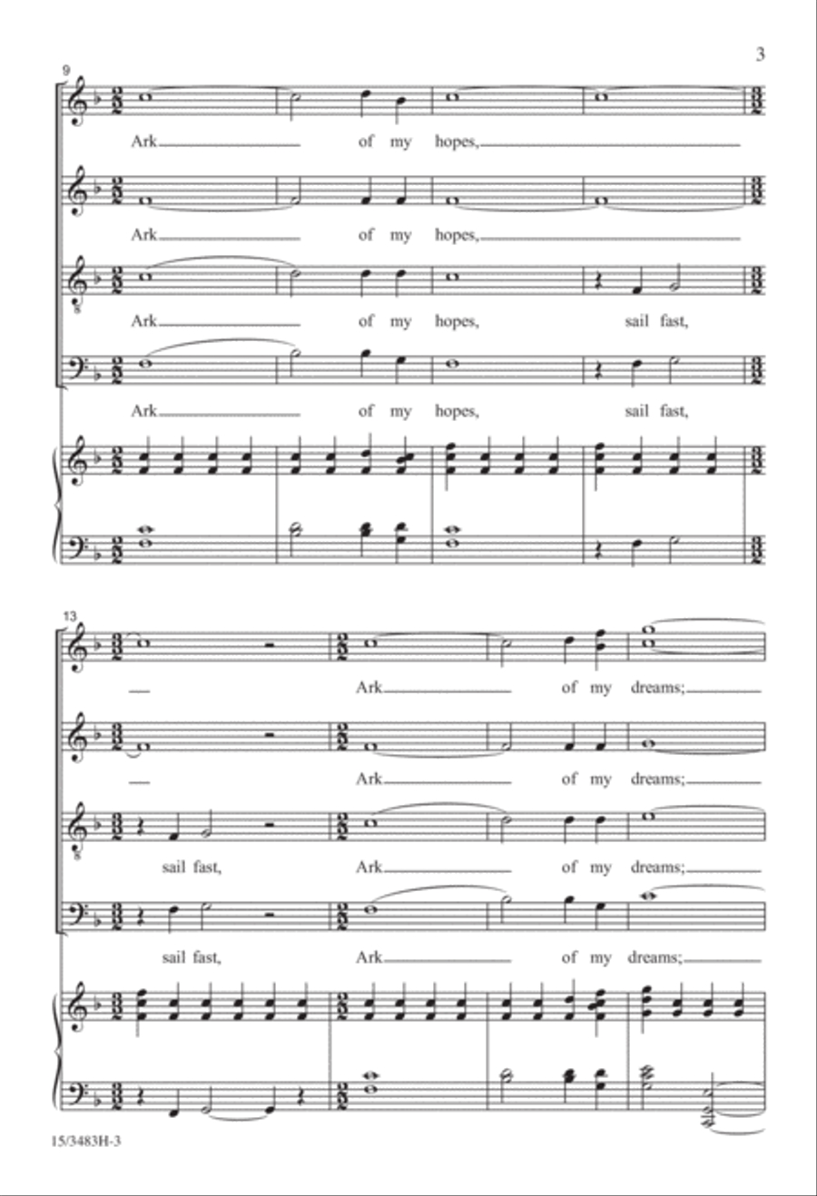A Song of the Future 4-Part scores gallery preview page 3