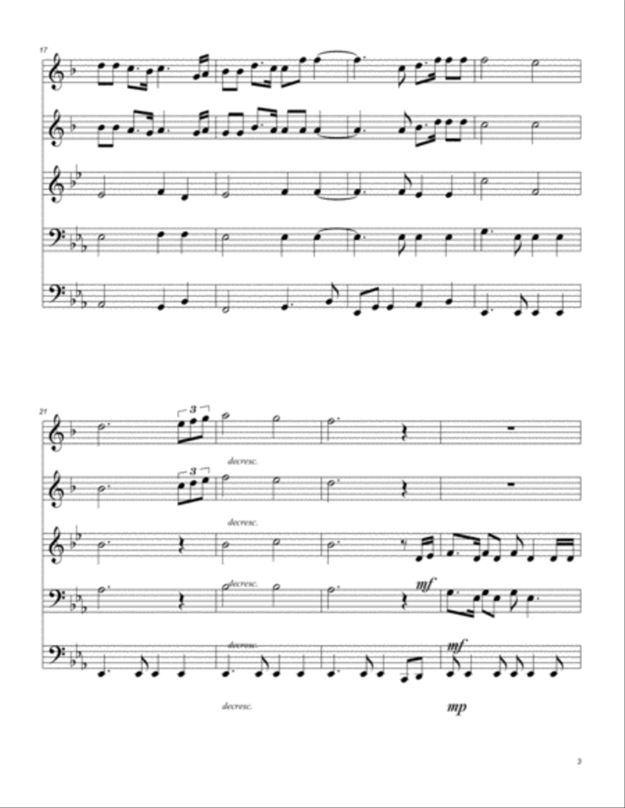 God Bless The U.S.A. Brass Ensemble scores gallery preview page 4