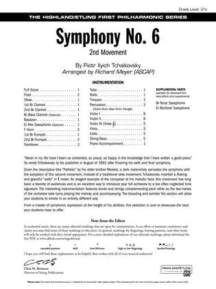 Book cover for Symphony No. 6: Score
