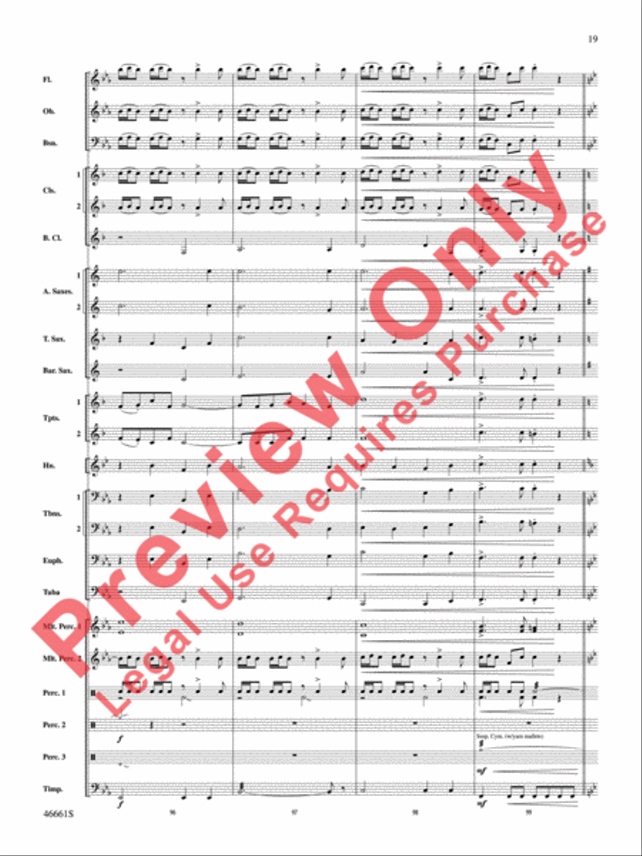 Nine Mile Saga Nine Mile Saga Concert Band scores gallery preview page 20