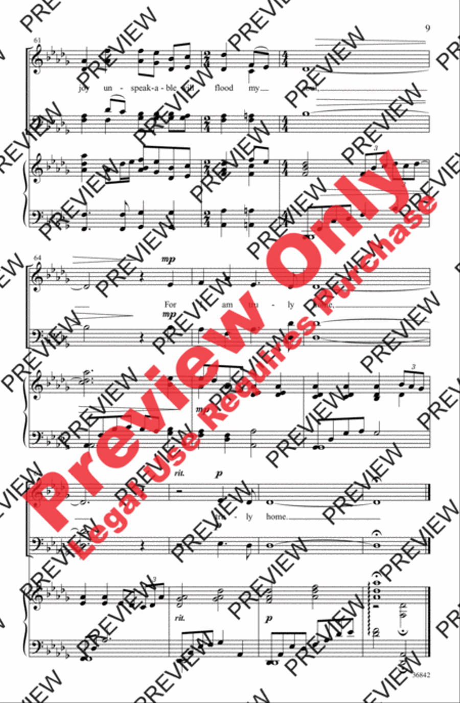 There Is a Hope 4-Part scores gallery preview page 9