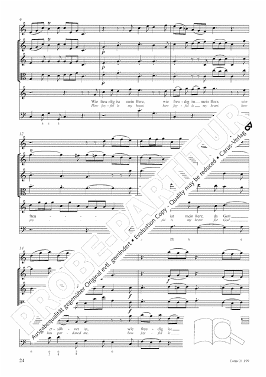 My heart is bathed in blood (Mein Herze schwimmt im Blut) Orchestra scores gallery preview page 25