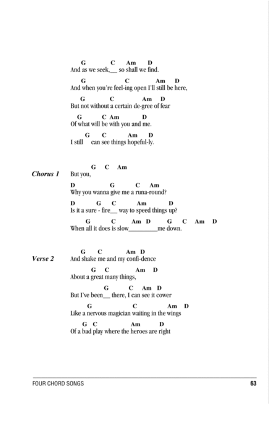 Run Around Acoustic Guitar scores gallery preview page 2