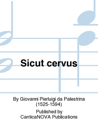Book cover for Sicut cervus