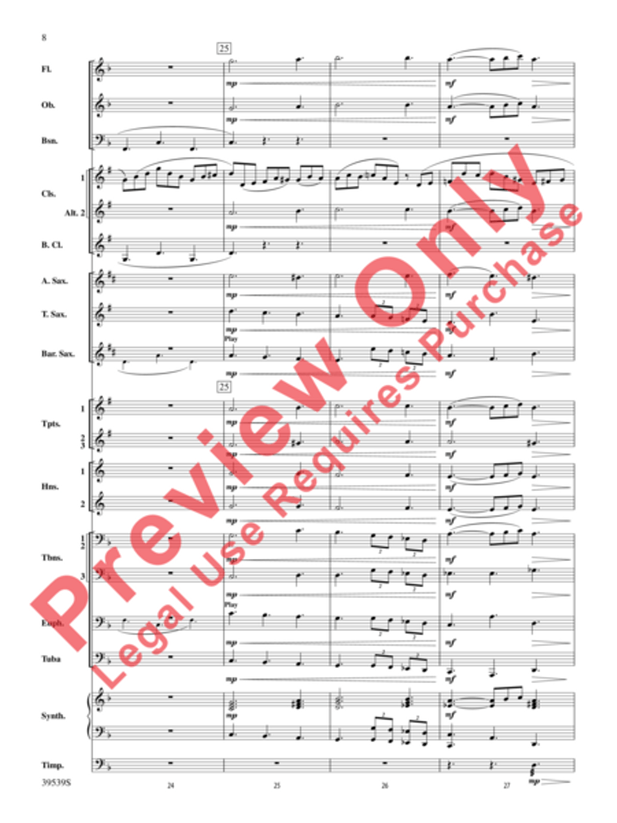 Jesu, Joy of Man's Desiring Concert Band scores gallery preview page 11