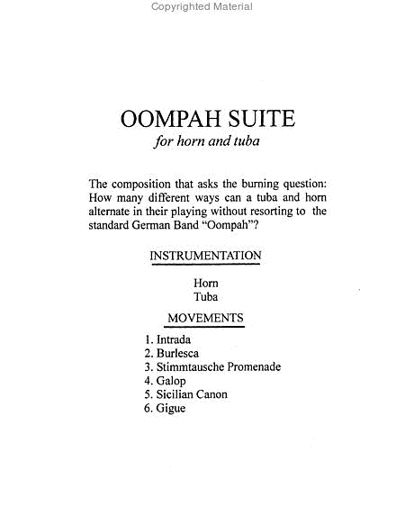 Oompah Suite image number null