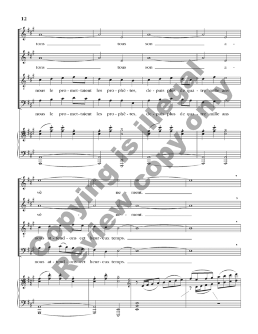 A Feast of Carols (Choral Score) 4-Part scores gallery preview page 19