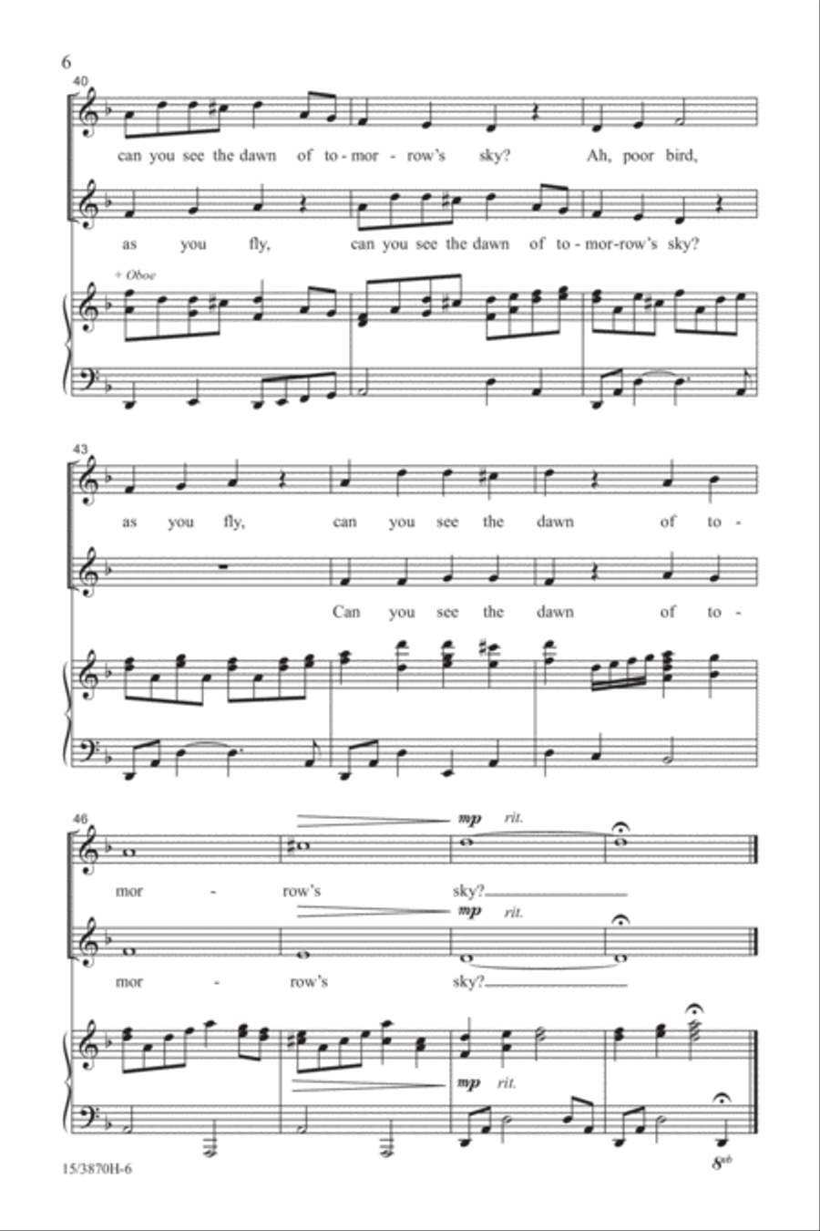 Ah, Poor Bird 2-Part scores gallery preview page 6