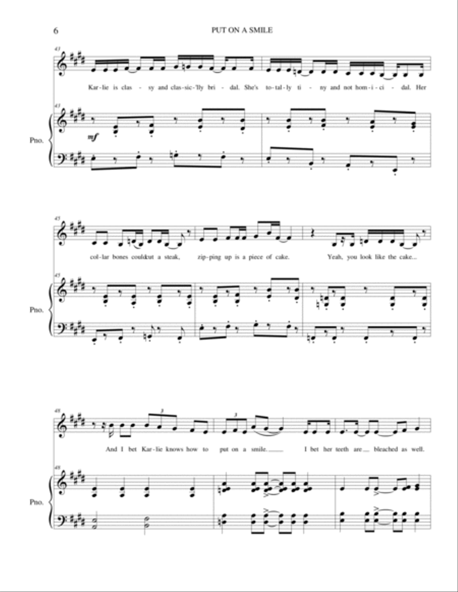 Put on a Smile Alto Voice scores gallery preview page 6