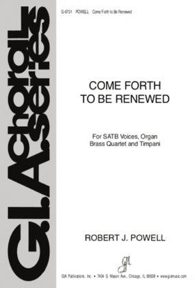 Come Forth to Be Renewed - Instrument edition