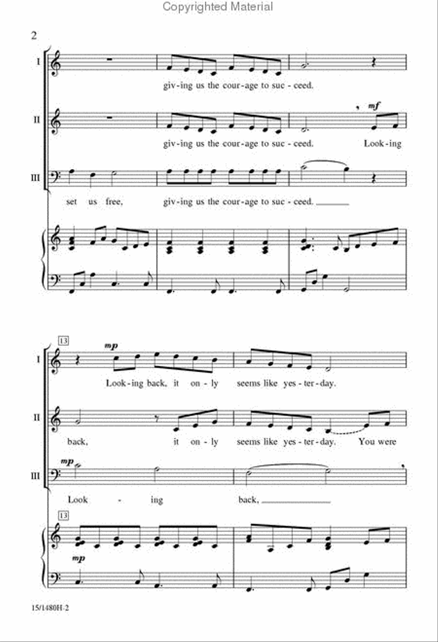 Because You Cared Because You Cared 3-Part scores gallery preview page 3