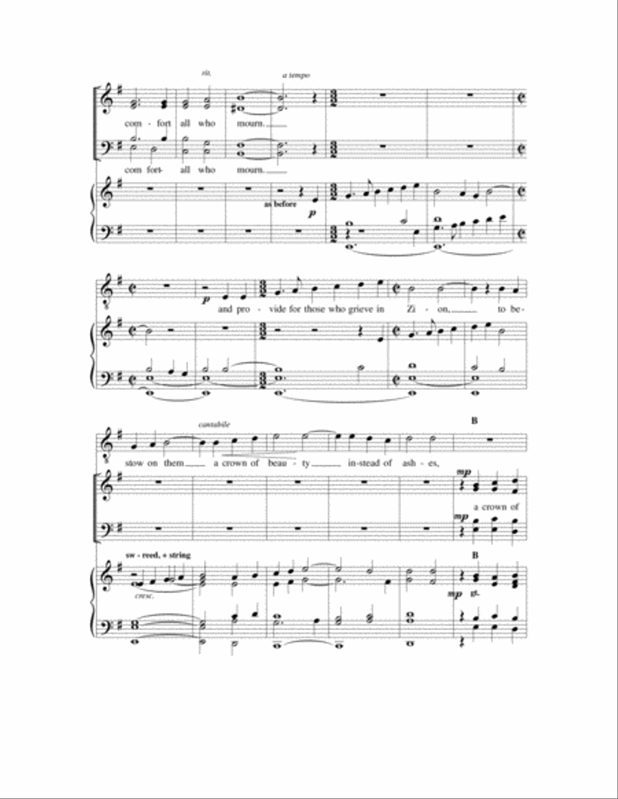 Beauty for Ashes 4-Part scores gallery preview page 3