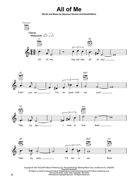 Jazz Standards for Ukulele