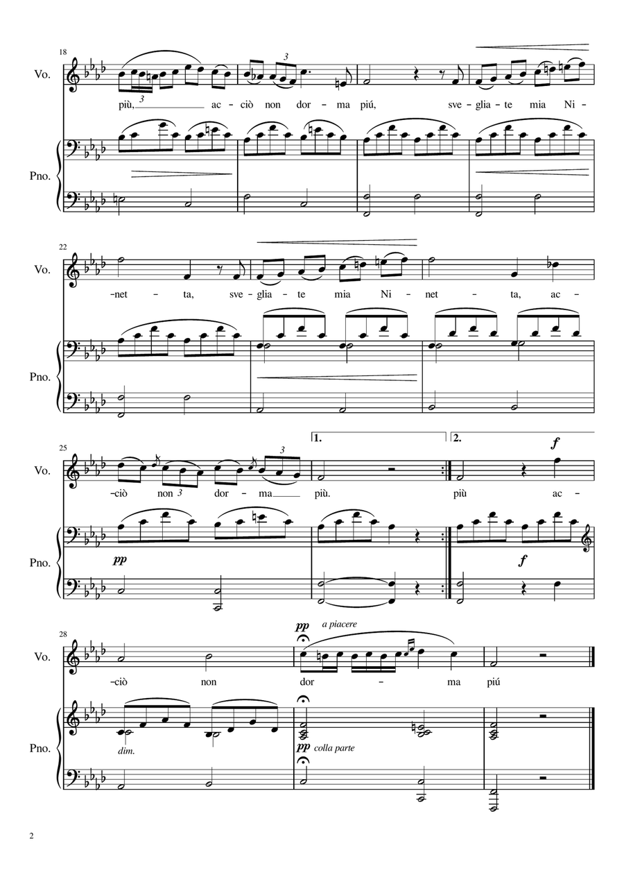 Nina - F Minor Nina - F Minor Voice Solo scores gallery preview page 3