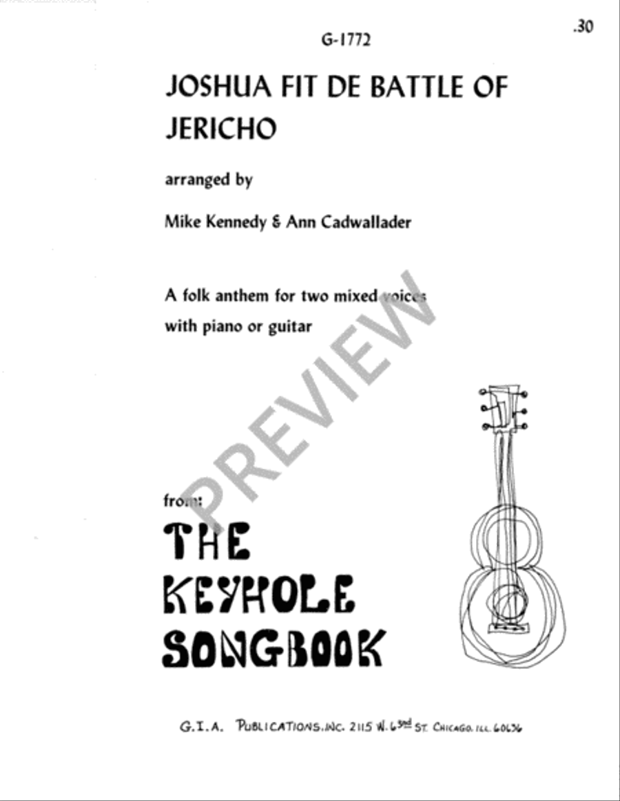 Joshua Fit de Battle of Jericho 2-Part scores gallery preview page 2