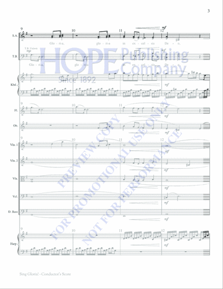 Sing Gloria! Flute scores gallery preview page 4