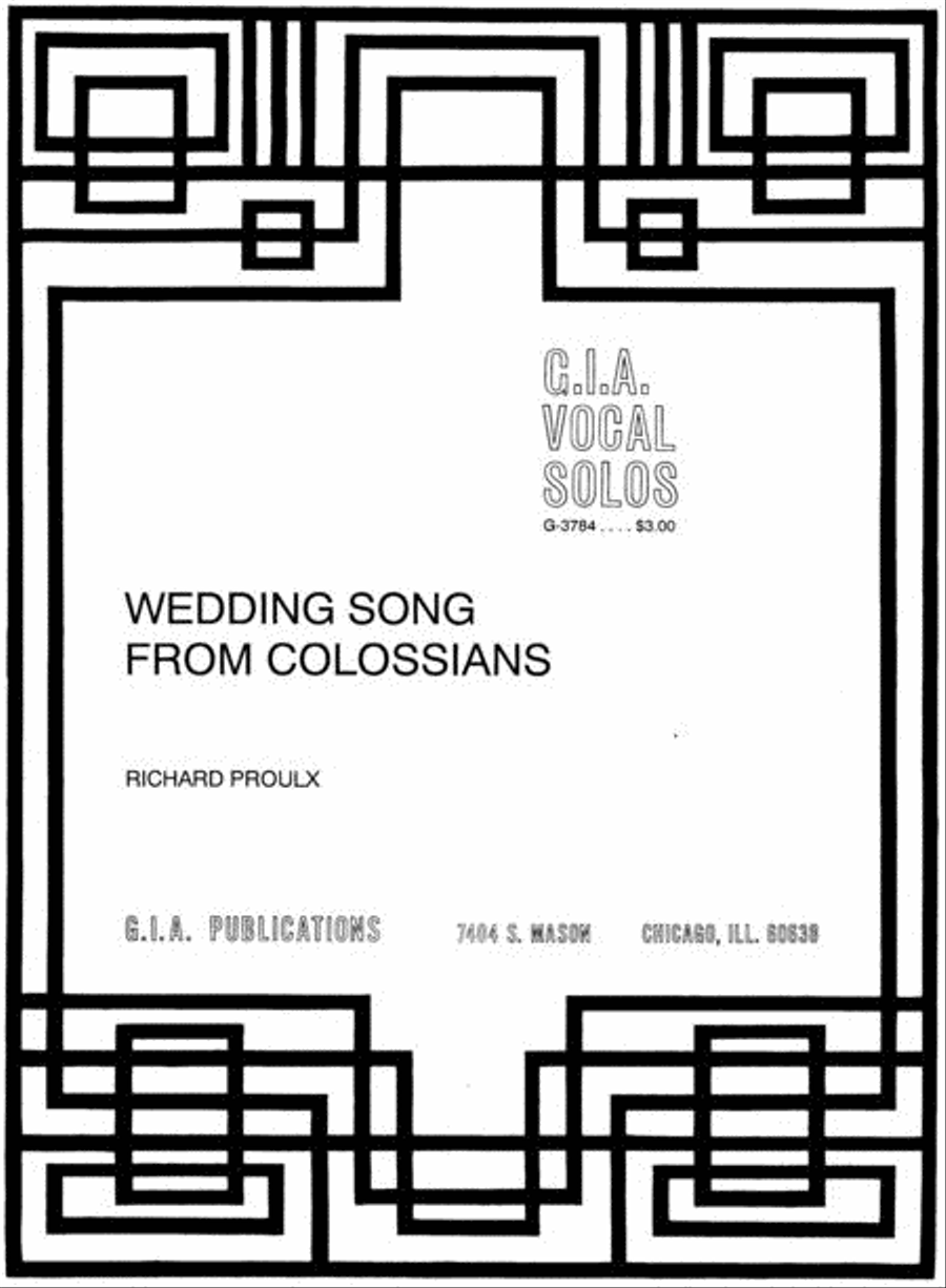 Wedding Song from Colossians Choir scores gallery preview page 1