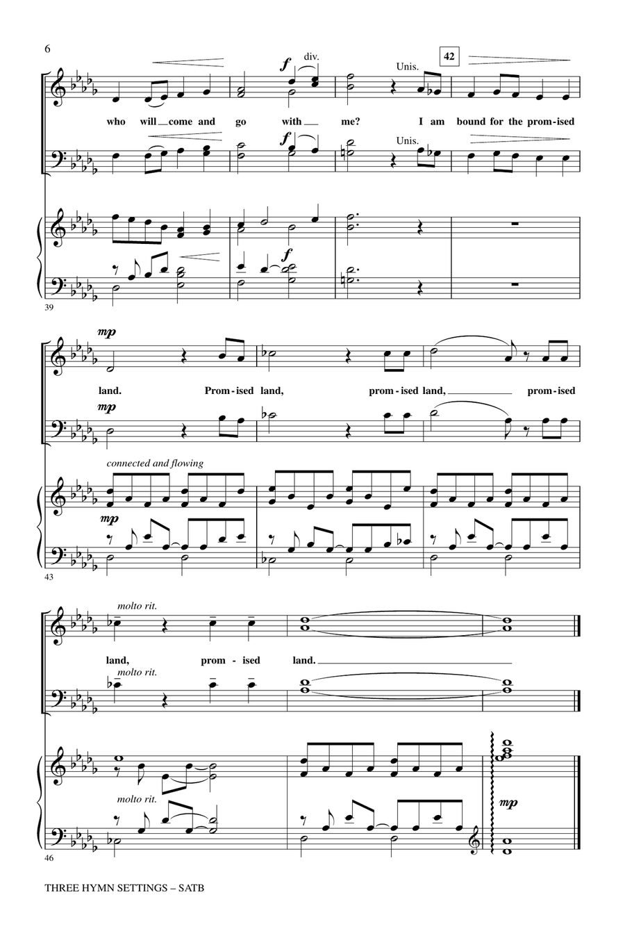 Three Hymn Settings 4-Part scores gallery preview page 5
