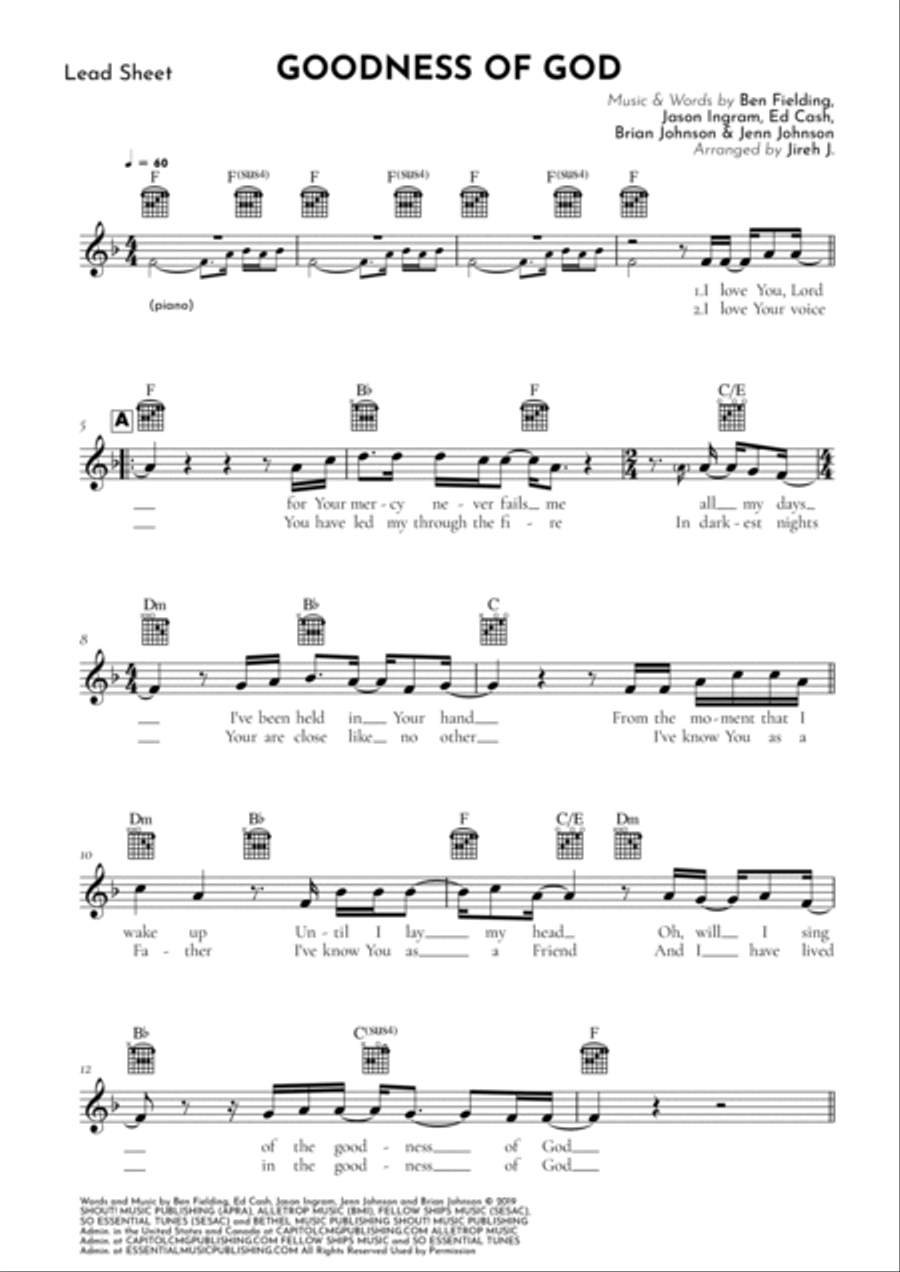 Goodness Of God Guitar scores gallery preview page 2