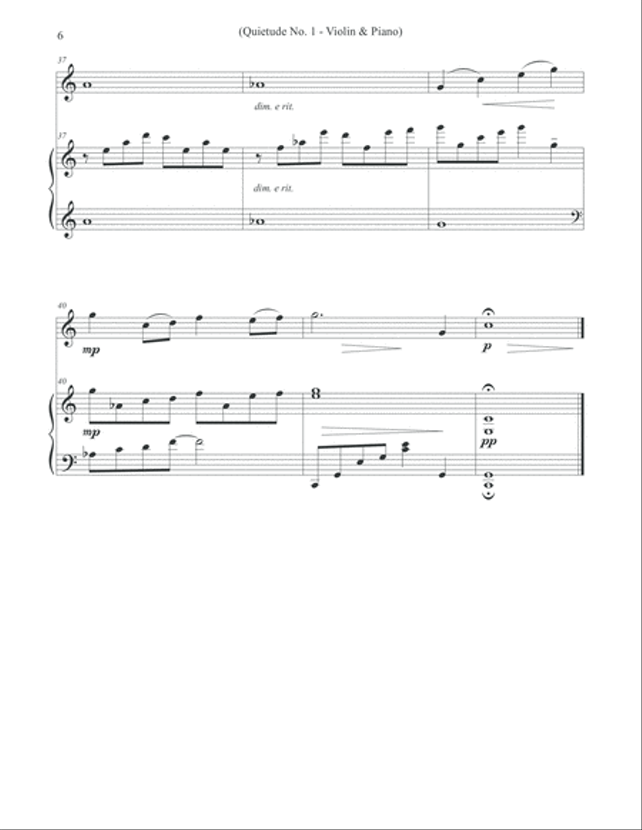 Quietudes, Nos. 1-12 - Violin & Piano Violin Solo scores gallery preview page 6