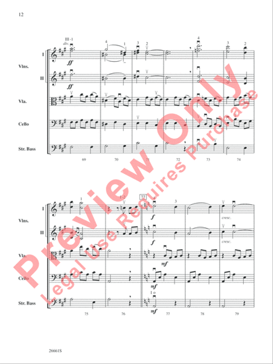 Recuerdos de la Alhambra String Orchestra scores gallery preview page 13