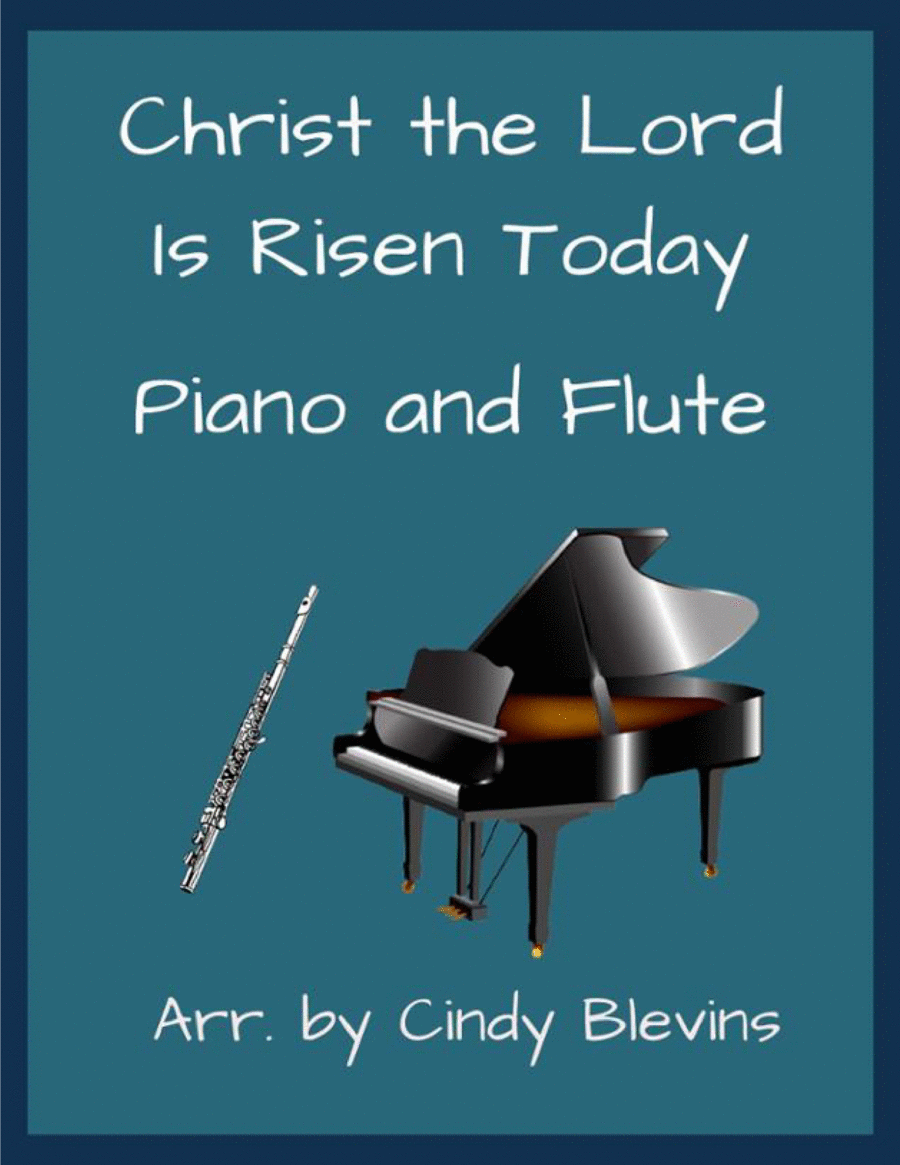 Christ the Lord is Risen Today, for Piano and Flute Flute Solo scores gallery preview page 1